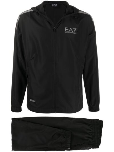 Armani Emporio Mit Kapuze Sport Jacket Jacke Herren Schwarz | M0DE7TCT