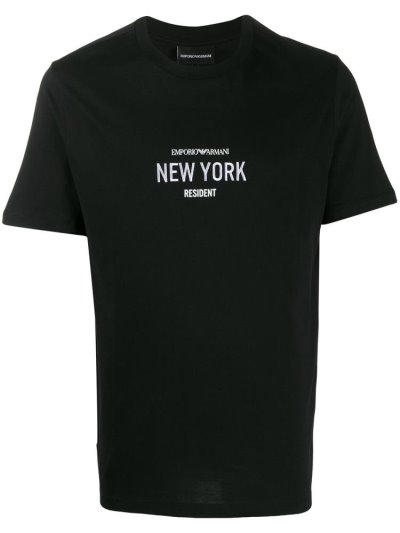 Armani Emporio New York' Graphic Print Bomberjacke Herren Schwarz | AEC13YV6
