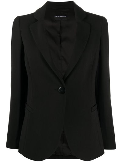 Armani Emporio One Button Blazer Damen Schwarz | 317RU6LL