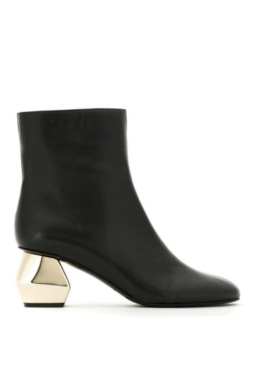 Armani Emporio Ornamental Absatz Stiefel Damen Schwarz | 81SF4Q42