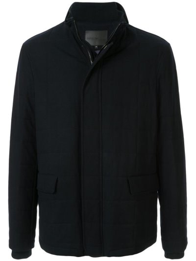 Armani Emporio Padded Fitted Shirt Jacket Jacke Herren Schwarz | BSNAJVTX