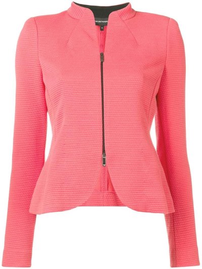 Armani Emporio Padded Jersey Jacke Damen Rosa | VYNMJ6N9
