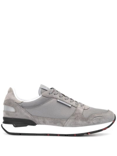 Armani Emporio Panelled Low Sneakers Herren Grau | JM9ROWNL