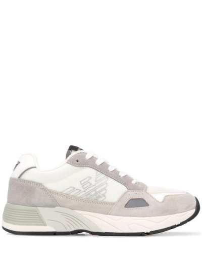 Armani Emporio Panelled Low Top Sneakers Herren Beige | 0EA8TUCC