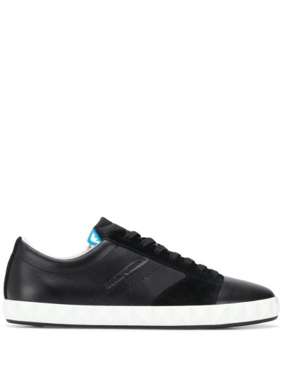 Armani Emporio Panelled Low Top Sneakers Herren Schwarz | EBL817L3