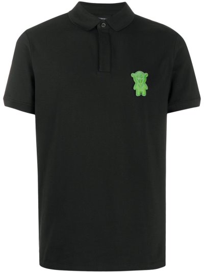 Armani Emporio Patch Detail Polo Hemd Herren Schwarz | Y2IKK0XT