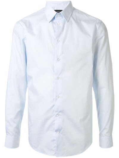 Armani Emporio Plain Hemd Herren Blau | LLRC49O0