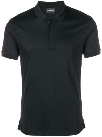 Armani Emporio Plain Polo Hemd Herren Schwarz | 84WGDSMF
