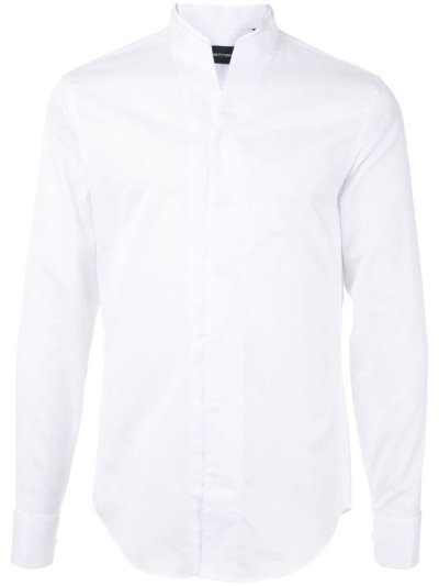 Armani Emporio Plain Tailored Hemd Herren Weiß | 7BM1PPJD