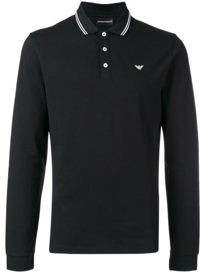Armani Emporio Polo Sweatshirts Herren Schwarz | EE0N7NPW