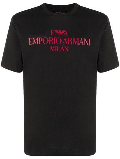 Armani Emporio Printed Logo Bomberjacke Herren Schwarz | JLG0OXHP