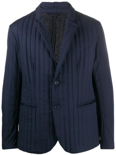 Armani Emporio Quilted Laufschuhe Jacke Herren Blau | CS2WLCUK