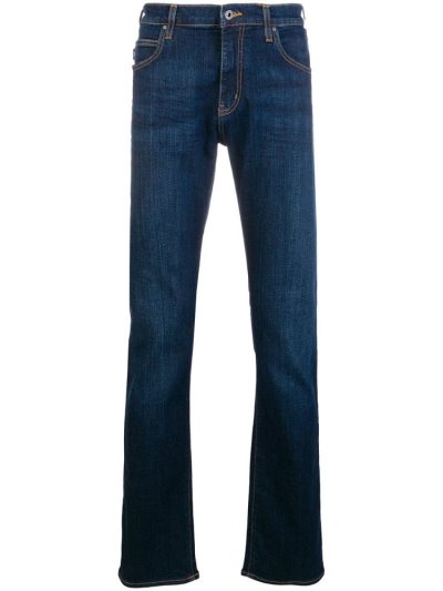 Armani Emporio Regular Fit J45 Jeans Herren Blau | SE8OX7WO