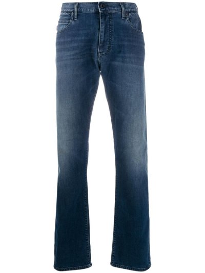 Armani Emporio Regular Fit Jeans Herren Blau | 7PCA706O