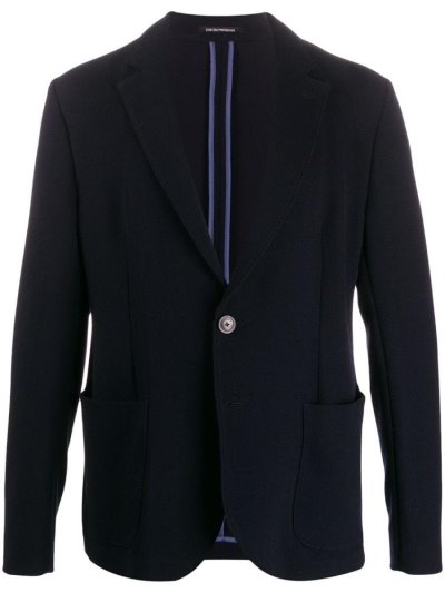 Armani Emporio Relaxed Sport Jacket Jacke Herren Blau | AJE7S9M1