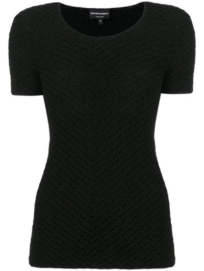 Armani Emporio Ribbed Stretch Bomberjacke Damen Schwarz | 8IX81CLJ