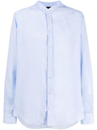 Armani Emporio Round Neck Hemd Herren Blau | HV8BQ4H1