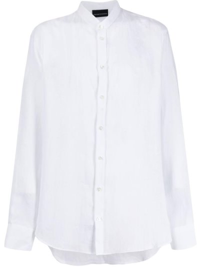 Armani Emporio Round Neck Hemd Herren Weiß | I0SUQ2JA