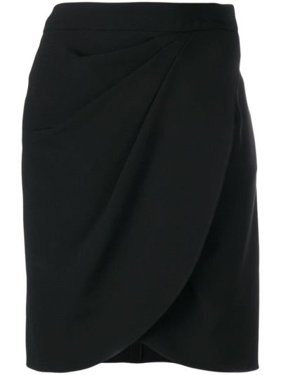 Armani Emporio Ruched Fitted Mini Röcke Damen Schwarz | L6EEYO1S