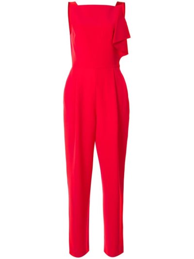 Armani Emporio Ruffled Ärmellose Jumpsuit Damen Rot | 3W5P3XMD