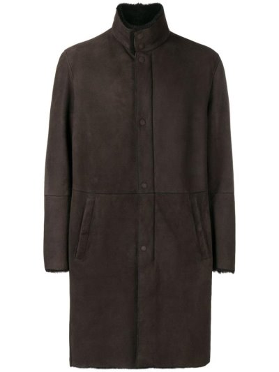 Armani Emporio Shearling Gefütterte Mäntel Herren Braun | 42GZOV8V