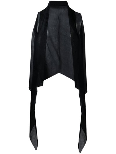 Armani Emporio Sheer Gilet Weste Damen Schwarz | 4T3RRH9N