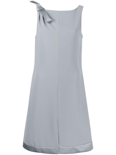 Armani Emporio Shoulder Bow Shift Kleider Kleider Damen Grau | D02V0A4S