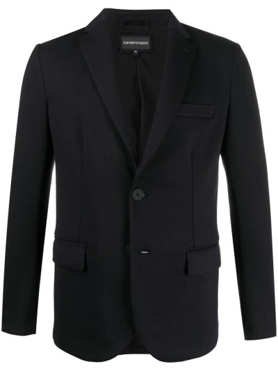Armani Emporio Single Breasted Blazer Herren Blau | E4CC61AJ