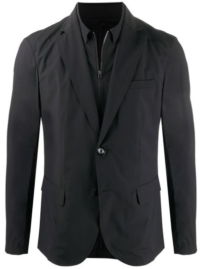 Armani Emporio Single Breasted Blazer Herren Schwarz | E5ERIX7V