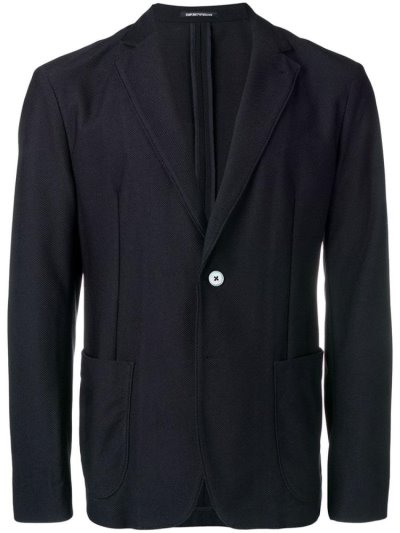 Armani Emporio Single Breasted Blazer Herren Schwarz | OIQ240F7