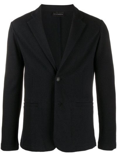 Armani Emporio Single Breasted Fitted Blazer Herren Blau | DK9HJ3R2