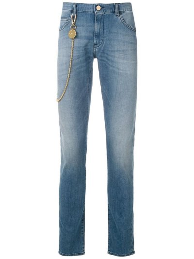 Armani Emporio Slim Faded Jeans Herren Blau | 3WS0GOB9