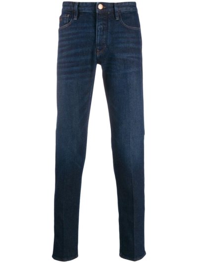 Armani Emporio Slim Fit Denim Hose Herren Blau | IYNXG63N