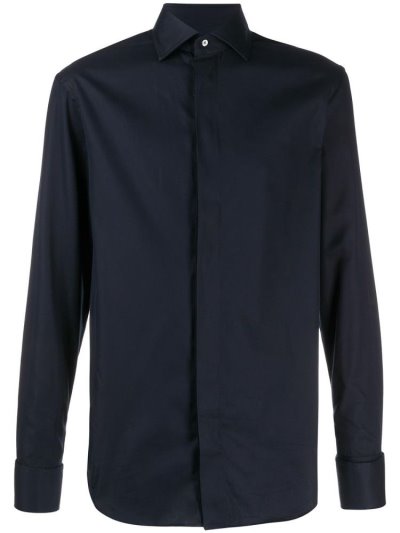 Armani Emporio Slim Fit Hemd Herren Blau | DO7R31HQ