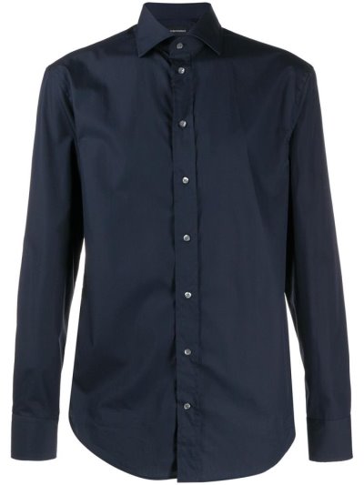 Armani Emporio Slim Fit Hemd Herren Blau | EXHML1AU
