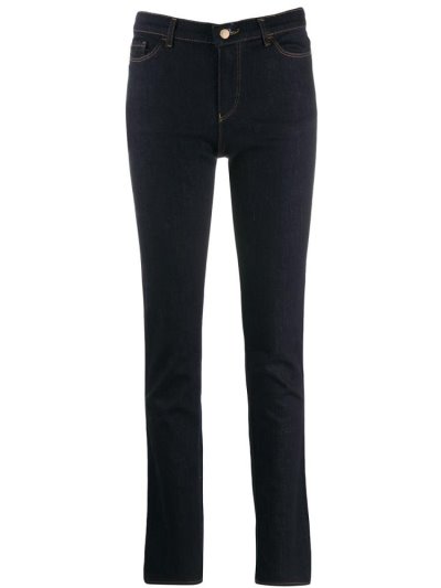 Armani Emporio Slim Fit Jeans Damen Blau | I1LXEXVR
