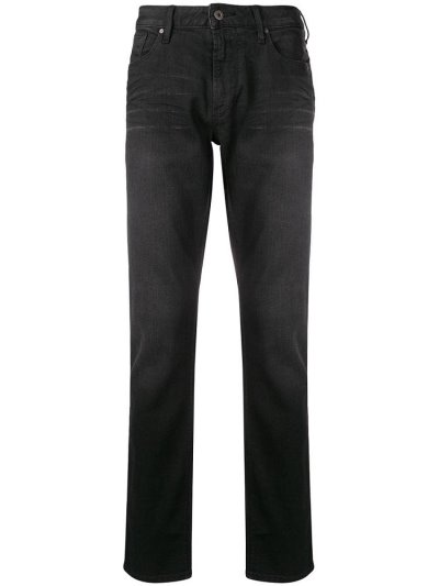 Armani Emporio Slim Fit Jeans Herren Schwarz | EE3ZKDUT