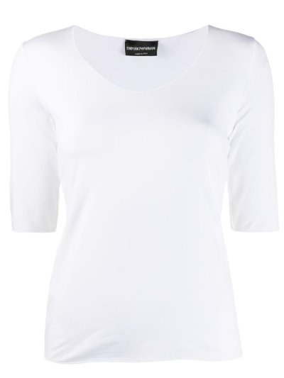 Armani Emporio Slim Fit Knit Oberteile Damen Weiß | 6N421YN1