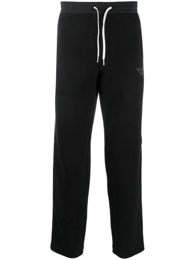 Armani Emporio Slim Fit Track Hose Herren Schwarz | QFEP7IOB