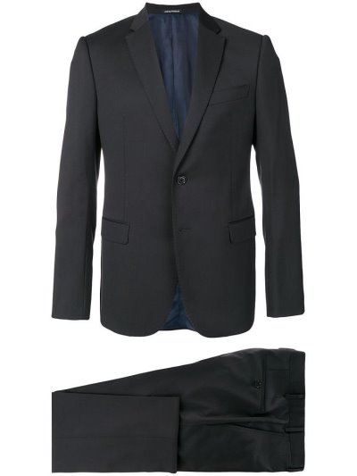 Armani Emporio Slim Two Piece Anzüge Herren Blau | 8HSUKNPV
