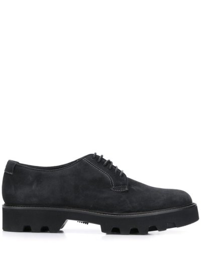 Armani Emporio Smooth Spitze Up Shoes Schuhe Herren Schwarz | GTCR2AJ3