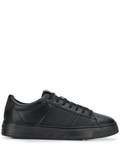 Armani Emporio Smooth Surface Sneakers Herren Schwarz | WB9JJ0IR