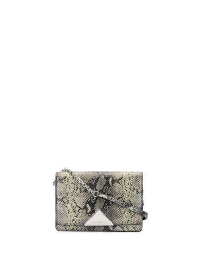 Armani Emporio Snake Print crossbody taschen Damen Schwarz | D8DAX63O