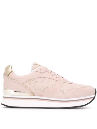 Armani Emporio Spitze Up Sneakers Damen Rosa | JHRXIVE6