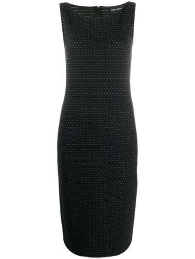 Armani Emporio Spotted Shift Kleider Kleider Damen Schwarz | FSPME82A