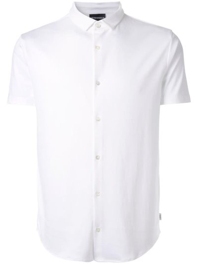 Armani Emporio Ss Formal Hemd Herren Weiß | 88SW3IN9