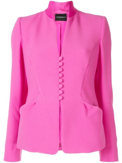 Armani Emporio Standing Collar Blazer Damen Rosa | 00EPPIJO