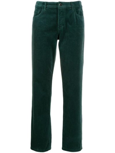 Armani Emporio Straight Cut Hose Damen Grün | YBSNFAE0