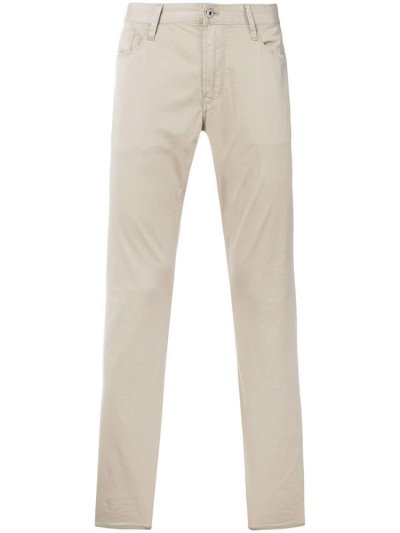 Armani Emporio Straight Leg Hose Herren Beige | VRL86TCR