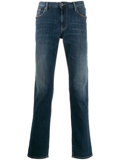 Armani Emporio Straight Leg J06 Jeans Herren Blau | NIYY6EE3